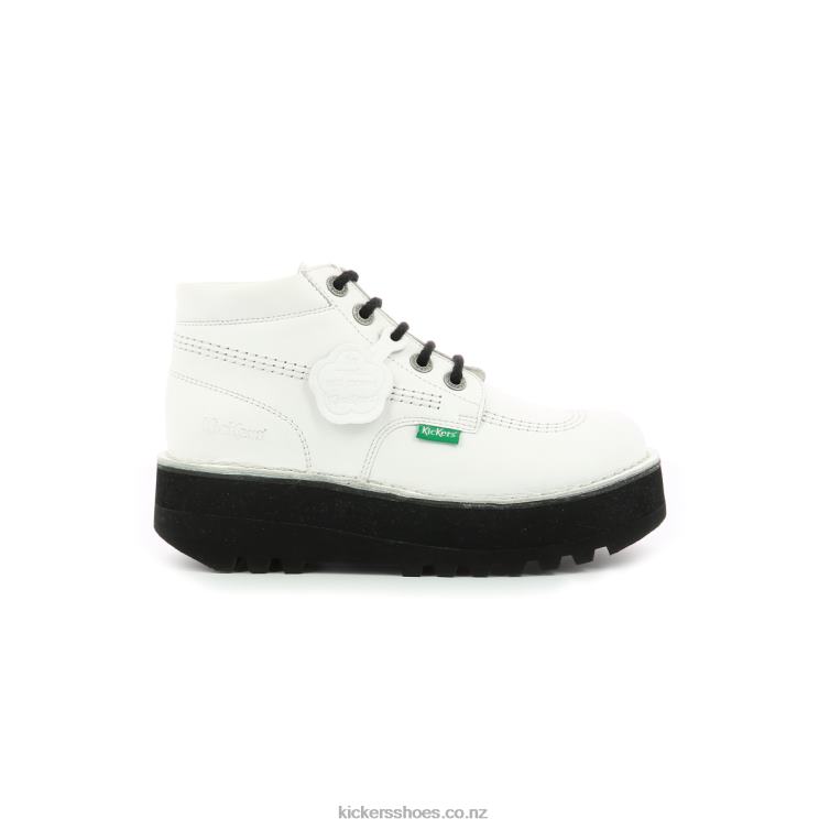 Kickers Women Kickplatform White NPZDR276