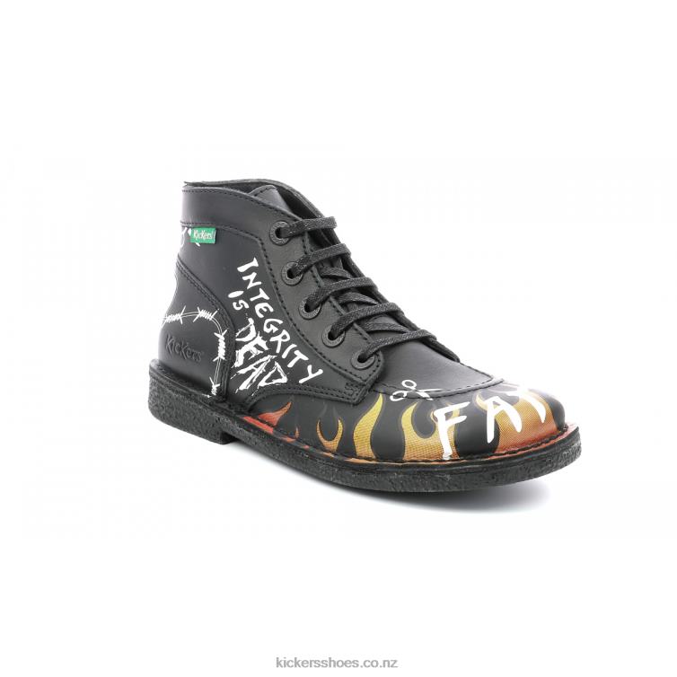 Kickers Women Legendiknew Black Graffity NPZDR280