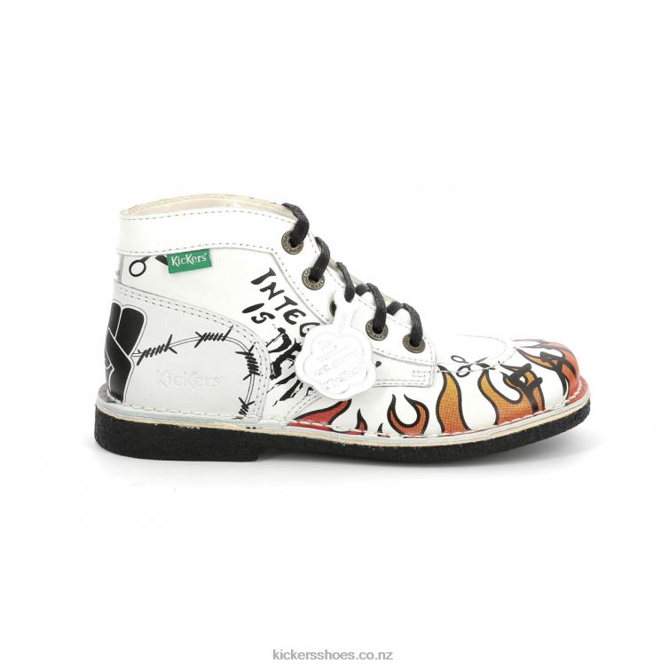 Kickers Women Legendiknew White Graffity NPZDR279