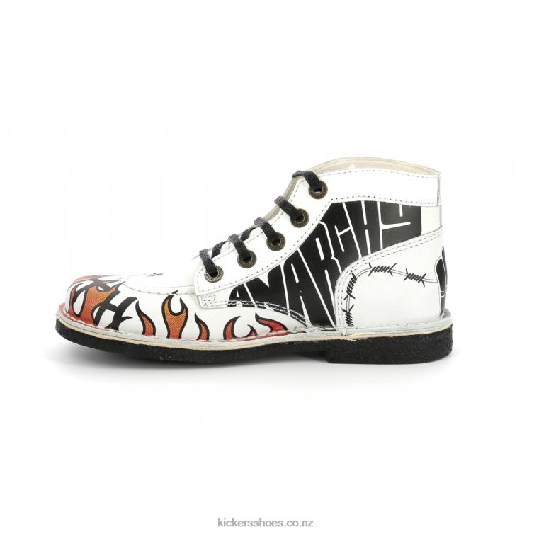 Kickers Women Legendiknew White Graffity NPZDR279