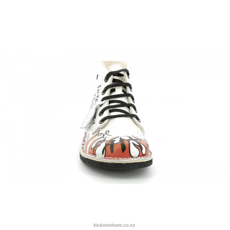 Kickers Women Legendiknew White Graffity NPZDR279