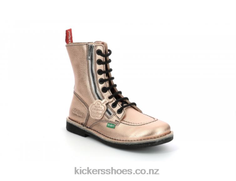 Kickers Women Meetickzip Gold Pink NPZDR290