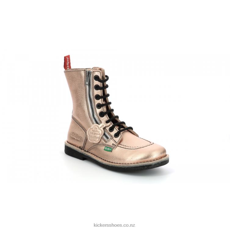 Kickers Women Meetickzip Gold Pink NPZDR290