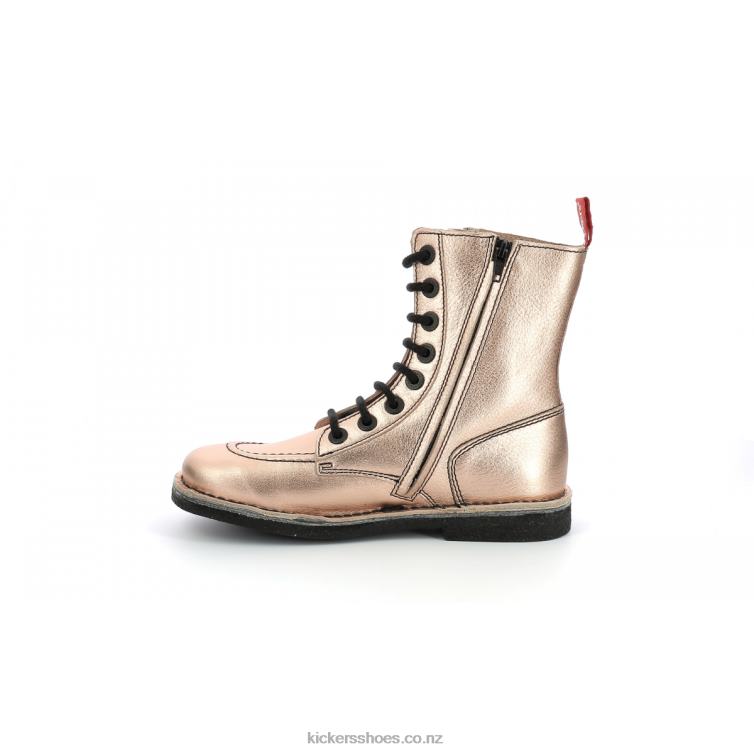 Kickers Women Meetickzip Gold Pink NPZDR290