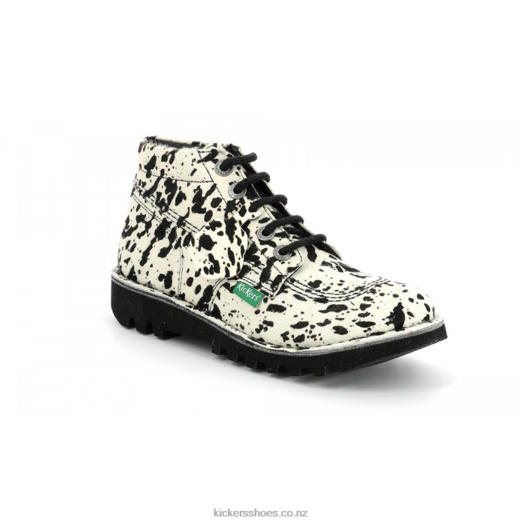 Kickers Women Neorallye Beige Black Spotted NPZDR281