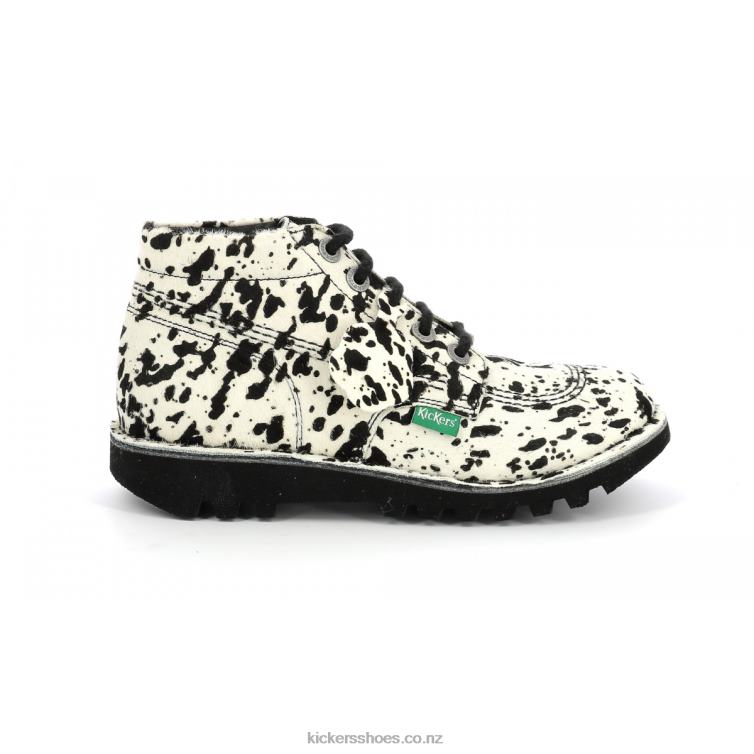 Kickers Women Neorallye Beige Black Spotted NPZDR281