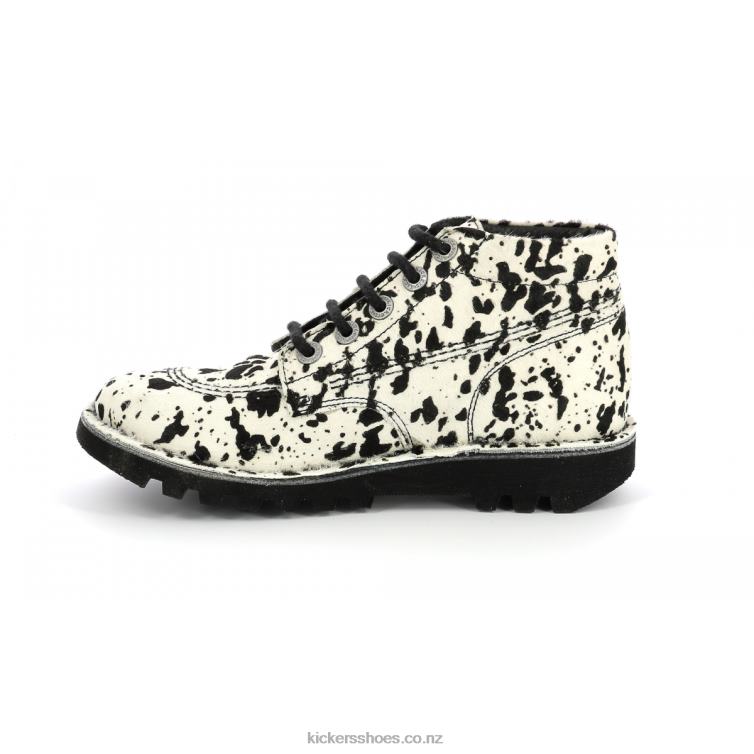 Kickers Women Neorallye Beige Black Spotted NPZDR281