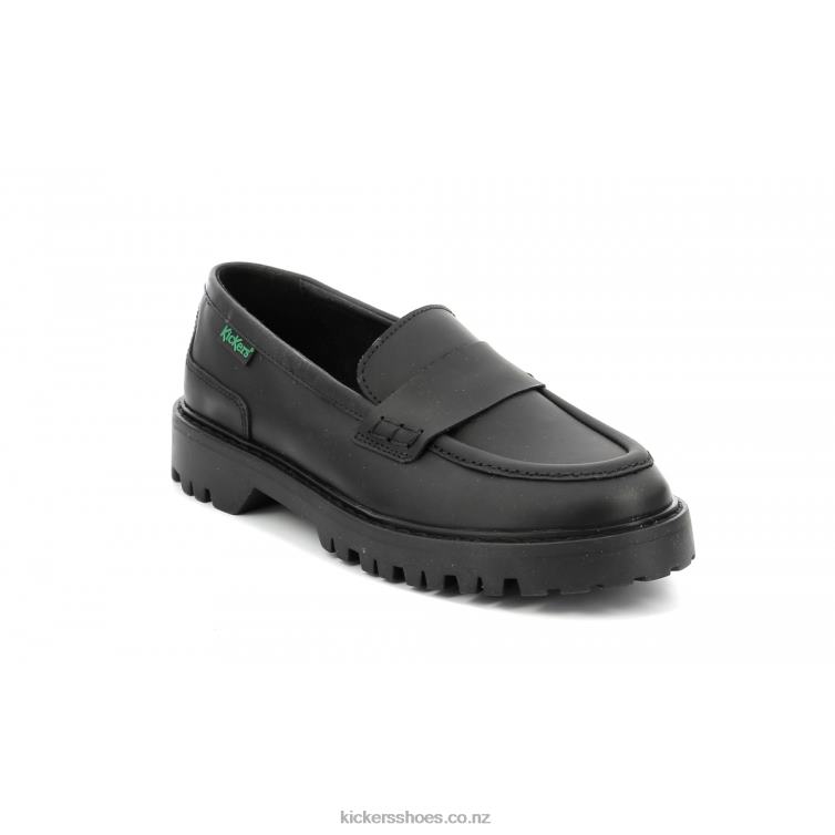 Kickers Women Deck Loafer Black NPZDR183