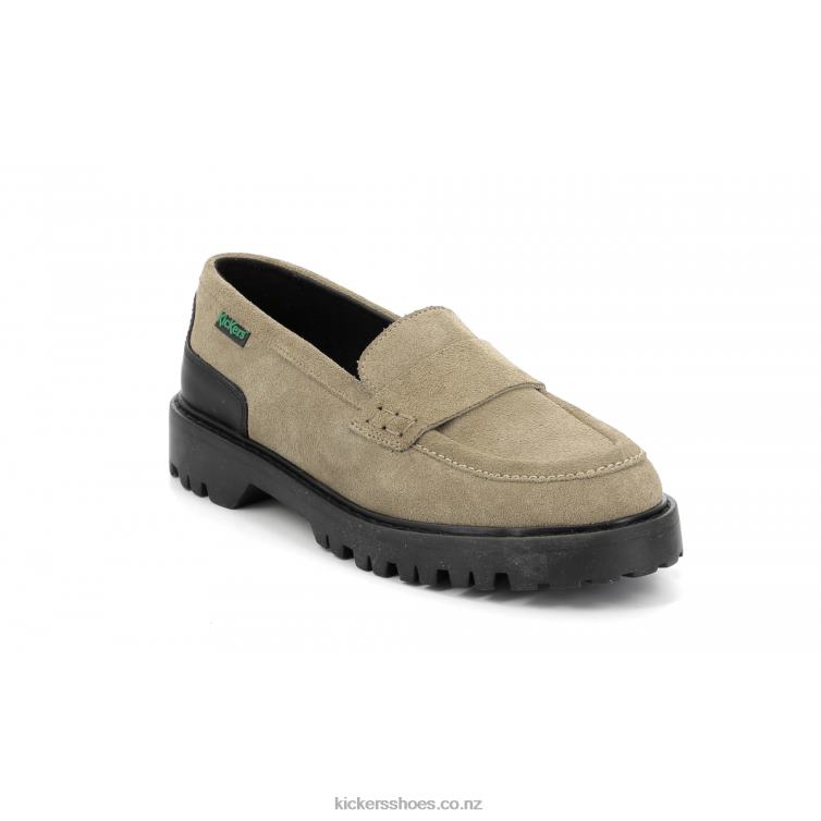 Kickers Women Deck Loafer Silver NPZDR184