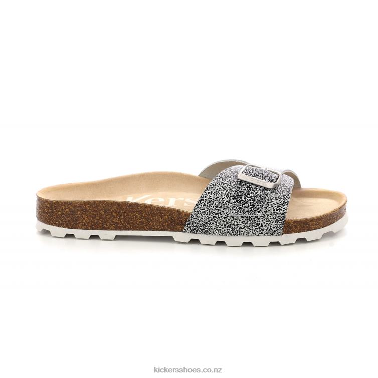 Kickers Women Kick Eyra White Black Printing NPZDR108