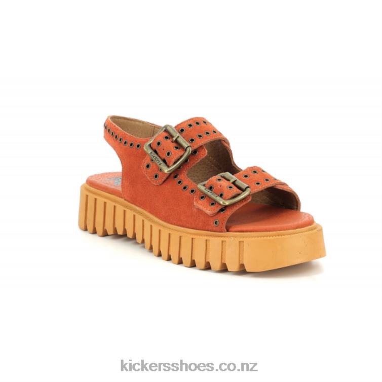 Kickers Women Kick Falk Orange Brique NPZDR80