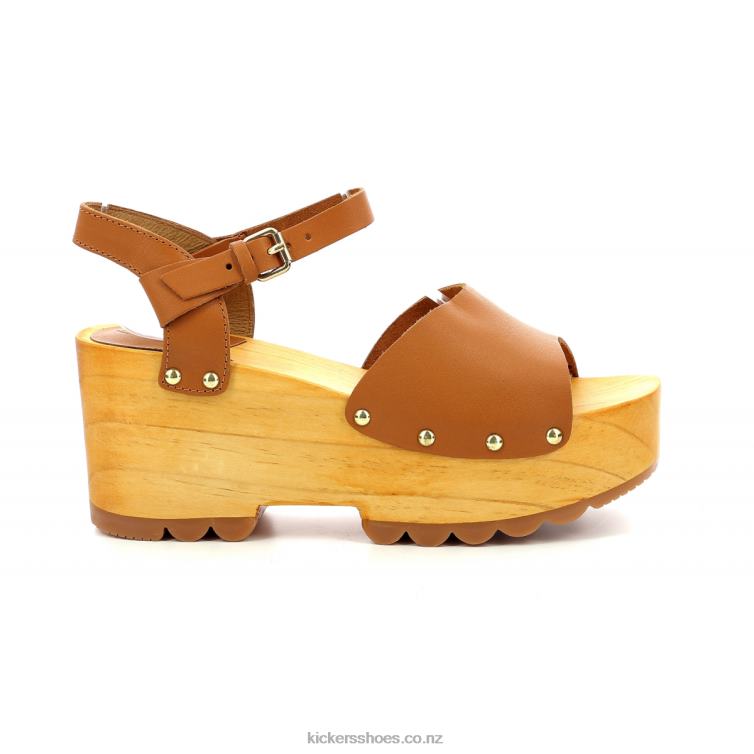 Kickers Women Kick Wedge Wise Camel NPZDR26