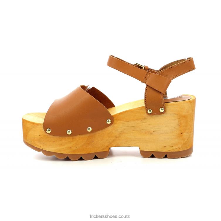 Kickers Women Kick Wedge Wise Camel NPZDR26