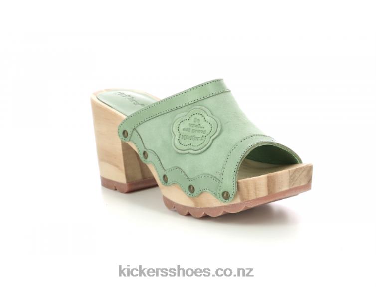 Kickers Women Kick Woodstok Green Mint NPZDR7