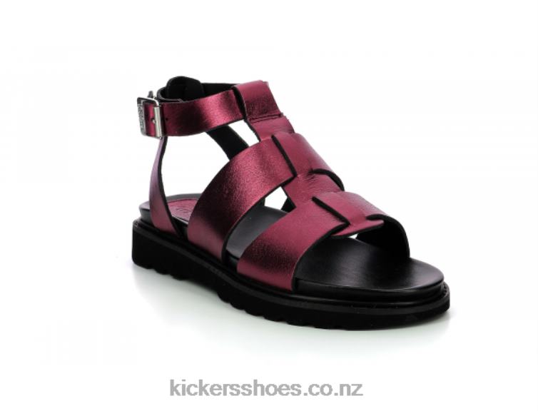 Kickers Women Neorock Red Metallized NPZDR114