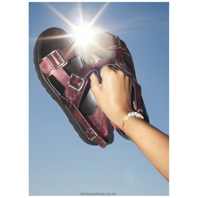 Kickers Women Neosummer Red Metallized NPZDR112