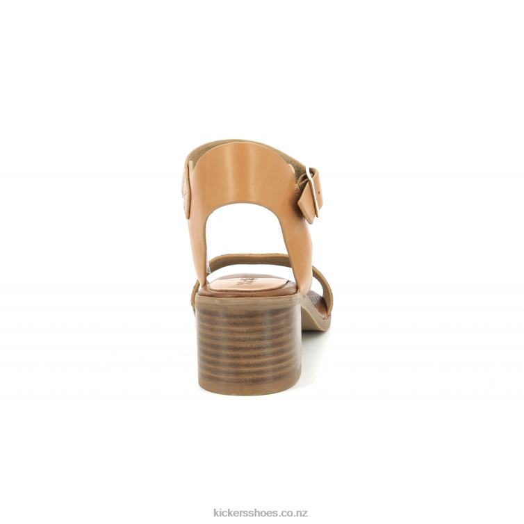 Kickers Women Volou Camel Black Print NPZDR79